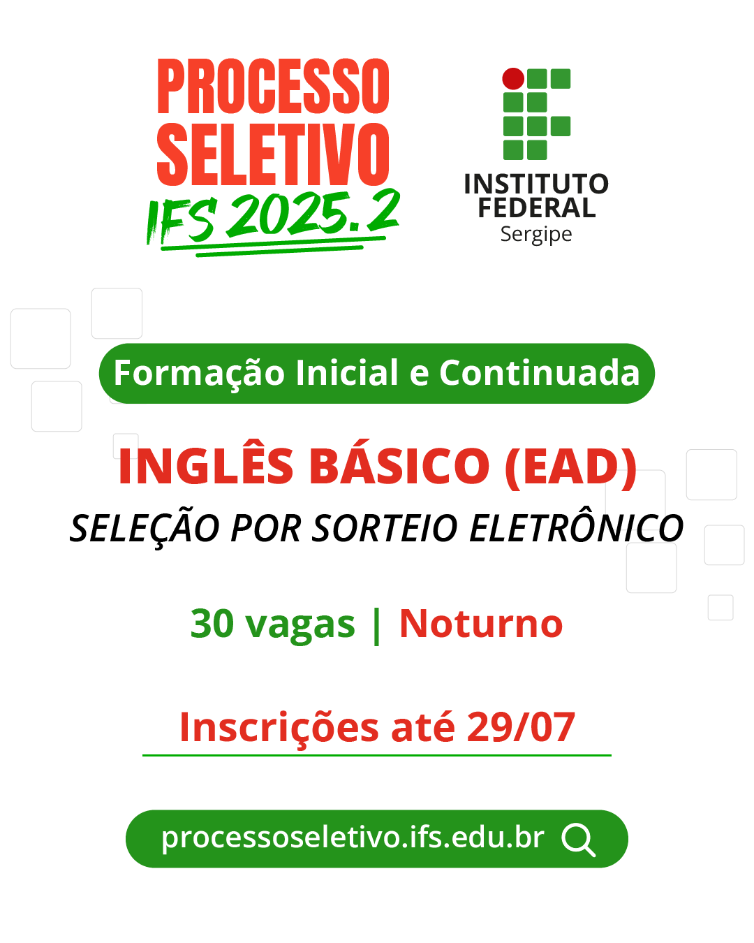 PS 2025.2 Socorro FIC Inglês Básico 1